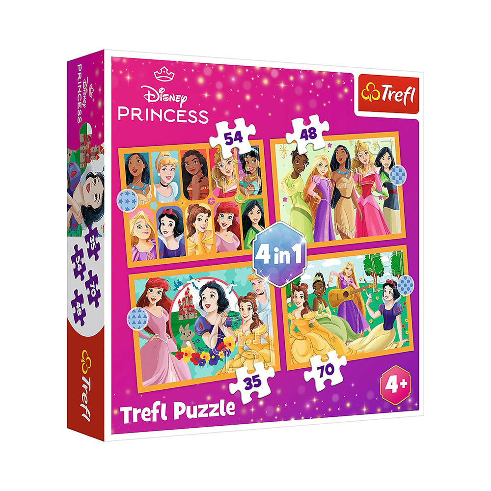 Trefl Puzzles - 4in1 - Fairy tale stories / Disney Princess