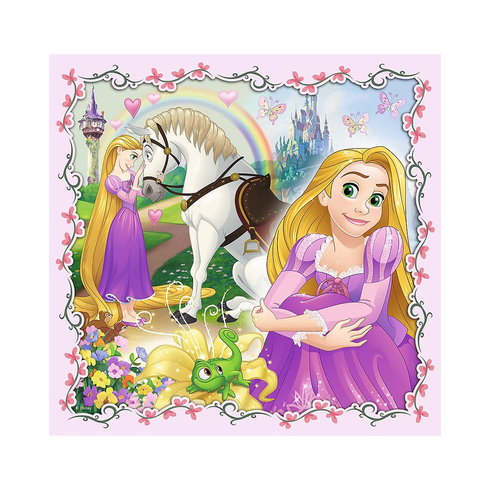 Trefl Puzzles - 3in1 - Rapunzel, Aurora and Ariel / Disney Princess - Image 4