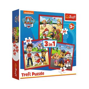 Trefl Puzzles - 3in1 - Happy dogs Paw Patrol / Viacom PAW Patrol