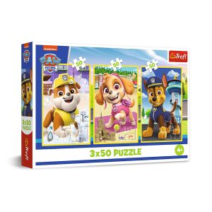 Trefl Puzzles - 3x50 - Our dogs / Viacom PAW Patroll_FSC Mix 70%