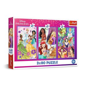 Trefl Puzzles - 3x80 - Princesses friends / Disney Princess_FSC Mix 70%