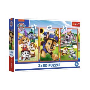 Trefl Puzzles - 3x80 - A dogs gang / Viacom PAW Patrol_FSC Mix 70%