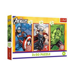 Trefl Puzzles - 3x50 - Your hero / Disney Marvel The Avengers_FSC Mix 70%