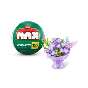 Zuru - MAX Build More Premium Bouquet''s Collection - Purple Flowers Real LED Light Up