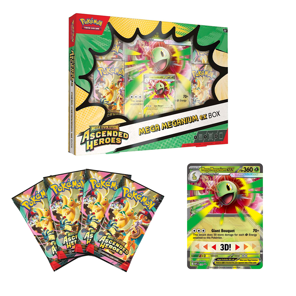 Nintendo - Games: Pokemon Trading Cards Game (TCG) - Mega Evolution Ascended Heroes ME2.5 Mega EX 3 Assortment (One Random Piece) - Image 2