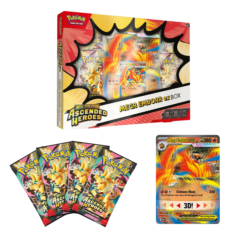 Nintendo - Games: Pokemon Trading Cards Game (TCG) - Mega Evolution Ascended Heroes ME2.5 Mega EX 3 Assortment (One Random Piece) - Image 4