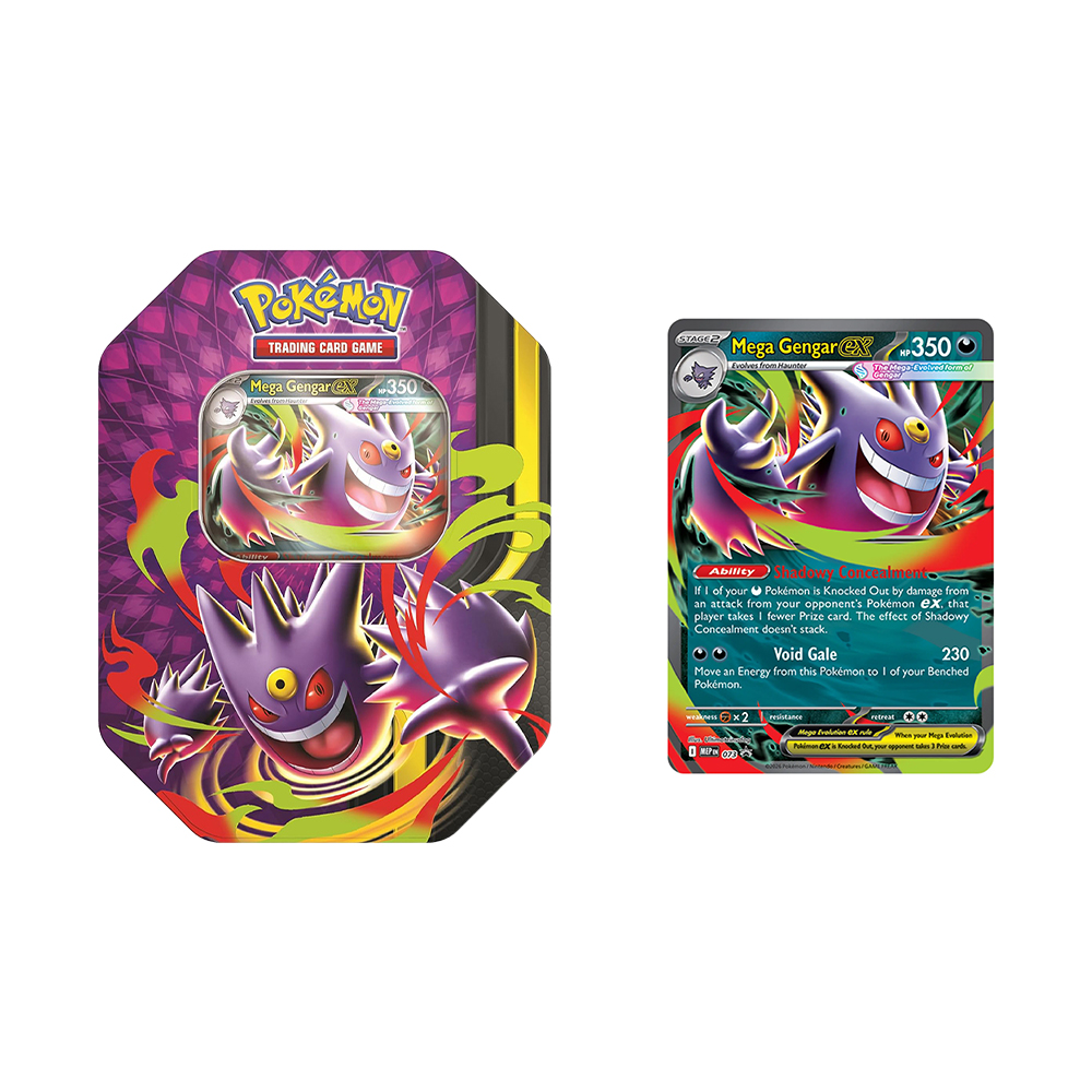 Nintendo - Games: Pokemon Trading Cards Game (TCG) - Mega Moonlit Tin 2 Assortment (One Random Piece) - Image 2