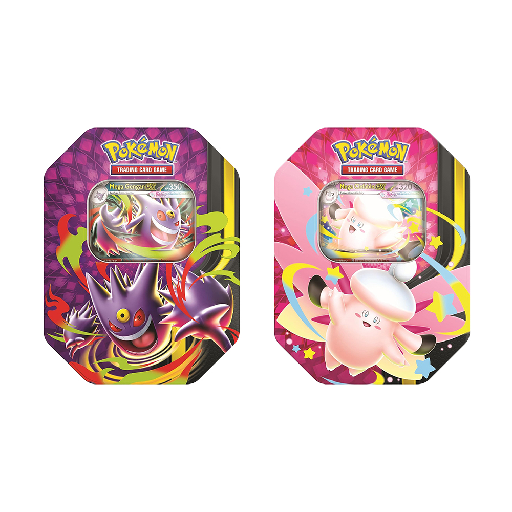 Nintendo - Games: Pokemon Trading Cards Game (TCG) - Mega Moonlit Tin 2 Assortment (One Random Piece)
