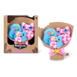 ZURU - Fuggler - Fugg Bouquet Series 1 Plush - Sasquoosh, Stinkface & Squooshface (2*9 Inch & 3.5 Inch)