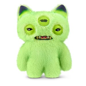 ZURU - Fuggler - Baddies Series 1 Plush - Green Annoyed Alien (9 Inch)
