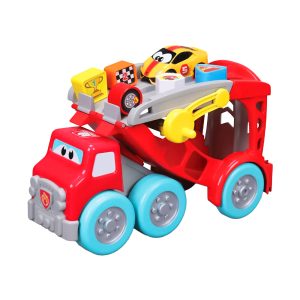 Bburago Junior - My 1st Collection Racing Transporter Red with Double Car Lunching