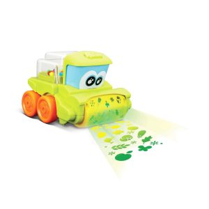 Bburago Junior - Pop ''N Farm Harvester with Flash Light & Sound Green