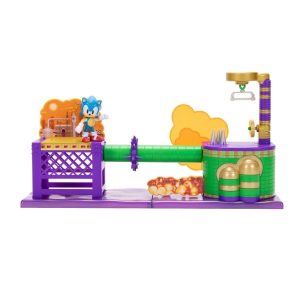 Jakks Games: Sonic the Hedgehog - Oil Ocean Playset with Sonic Action Figure (2.5 Inch)
