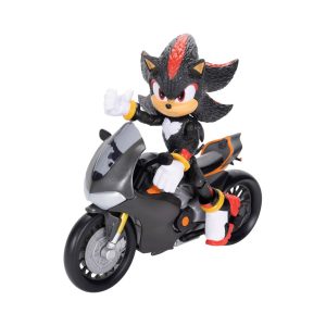 Jakks Games: Sonic the Hedgehog Movie 3 - Shadow Action Figure with Mortorcycle (5 Inch)
