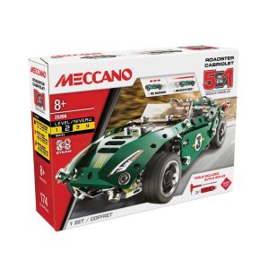 Spin Master - Meccano 5In1 Multi Model Set  Pull Back Roadster Cabriolet (174 Piece)
