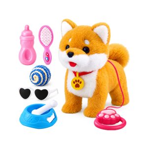 Walking Barking Singing Electric Corgi Puppy Toy (Battery Not Included)