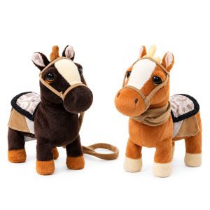 Walking Dancing & Singing Horse Plush Toy 2 Assorted Colors (Battery Not Included)