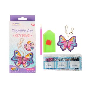 DIY Diamond Art Acrylic Keychains Set of 12 Assorted