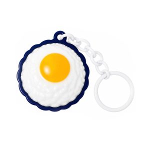 Bowl of White Rise & Fried Egg Clickers Keychain (50PCS/Pack)