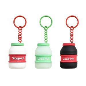 Beverage Bottle Clickers Keychain 3 Assorted (50PCS/Pack) (One Random Piece)