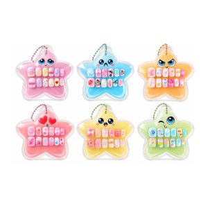 Fashion Nail Art - Stars Press-On Nails 7 Assorted (CDU24PCS)