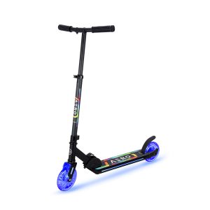 Aero - C3 Two RGP LED Wheels Foldable Kick Scooter - Black