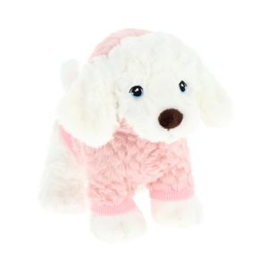 Keel Toys - Keeleco: Bichon Frise Puppy in Outfit Soft Plush 4 Assorted (18cm)