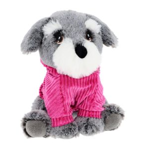 Keel Toys - Keeleco: Schnauzer Puppy in Hoodie Soft Plush 4 Assorted (18cm)
