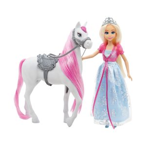Funville - Dreameez - Pink Winter Princess with Horse Playset