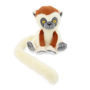 Keel Toys - Keeleco: Sifaka Lemur Monkey Tails 4 Assorted Soft Plush (18cm)