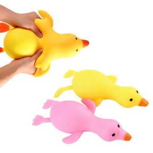 Squish Mart Jumbo Sleeping Duck, 2 Colors Assortment TPR CDU6PCS