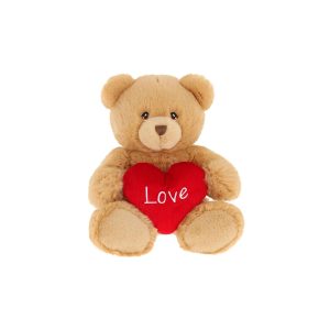 Keel Toys - Keeleco: Harry Bear with Heart Soft Plush (20cm)