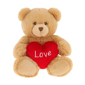 Keel Toys - Keeleco: Harry Bear with Heart Soft Plush (45cm)